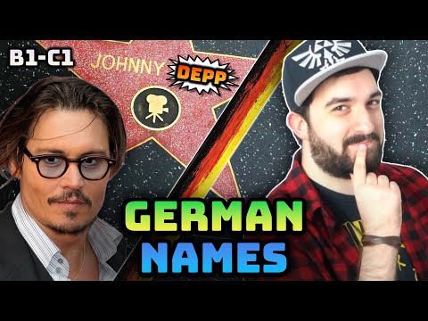 German Roots of English Names: Depp, Krüger & Spielberg explained (B1–C1)