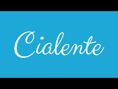 Learn how to Sign the Name Cialente Stylishly in Cursive Writing