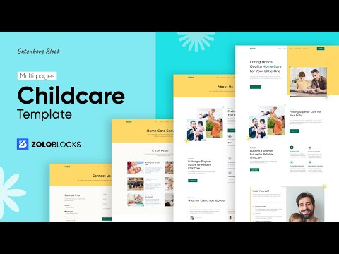 Mom Block Templates – Multi-Page Website Template for Childcare & Family Services