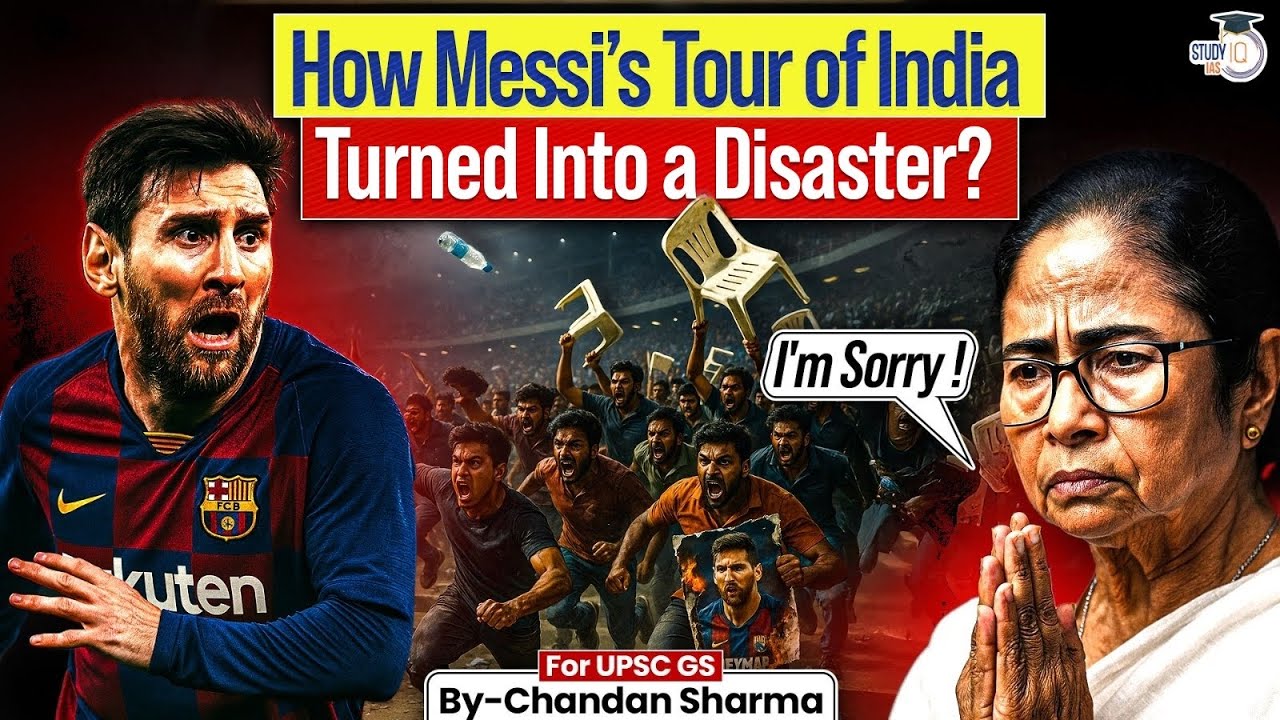 Messi Tour in Kolkata Case Explained | Why is Public Behaviour in India Often Criticised? | StudyIQ
