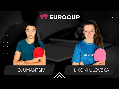 09:30 Olha Umantsiv - Iryna Konkulovska 30.03.2024 TT Euro.Cup Ukraine Master. TABLE 3
