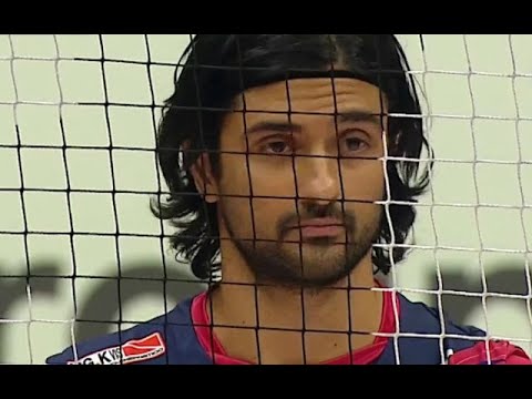 2009-2010 Liga Italiana Aa equipe Trentino do Oposto Brasileiro Leandro Vissotto VS Cuneo. Pallavolo