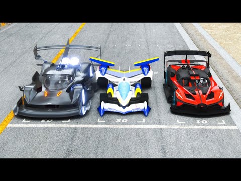 Bugatti Bolide GTR vs Cyber Formula Asurada vs Aston Martin Black Nightmare - Nardo Speed Ring