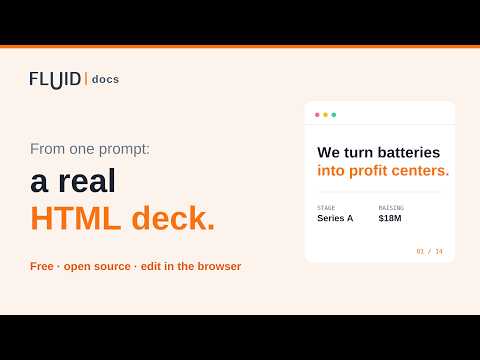 FluidDocs Deck Builder 소개 영상