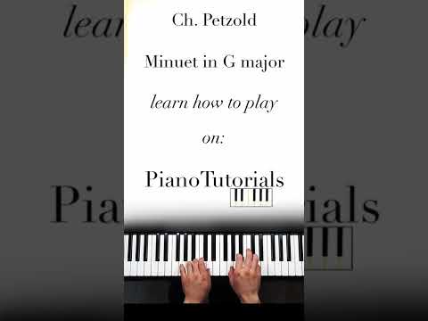 Minuet in G major by Petzold PART 2 🎹  ⭐