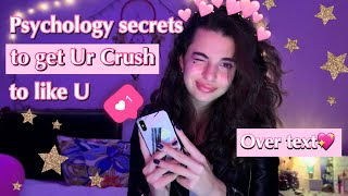 How to TEXT your CRUSH (texting secrets to get your crush to like you)