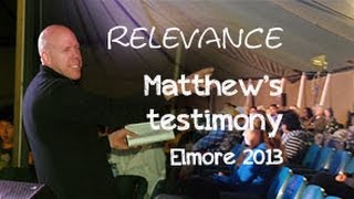 preview picture of video 'Matthew Gamble - Youth Saturday Night Testimony'