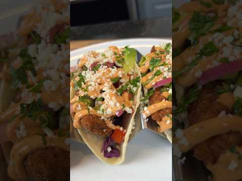 Crispy Fried Chicken Tacos #SHORTS