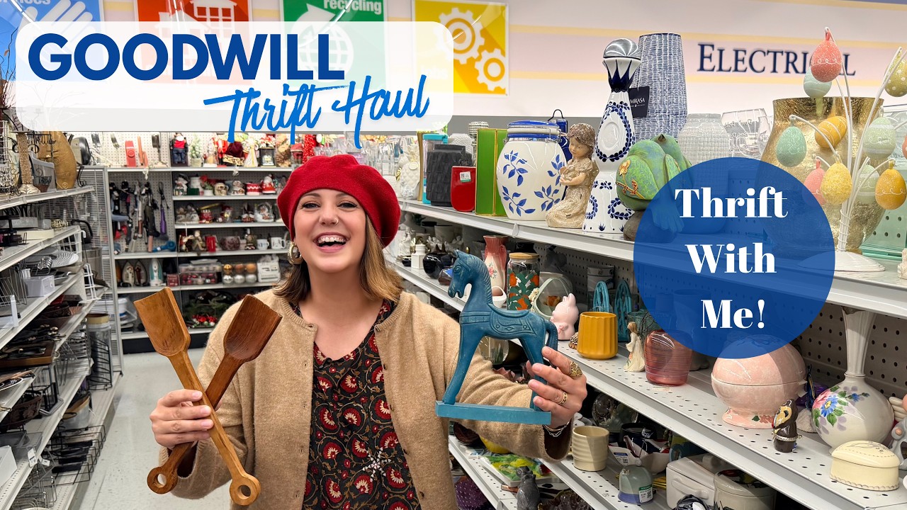 SHOP 5 GOODWILLS WITH ME! Thrift Haul | Reselling Vintage | Come Shop Antique Malls With Us!