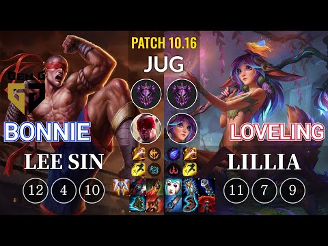 GEN Bonnie Lee Sin vs LoveLing Lillia Jungle - KR Patch 10.16