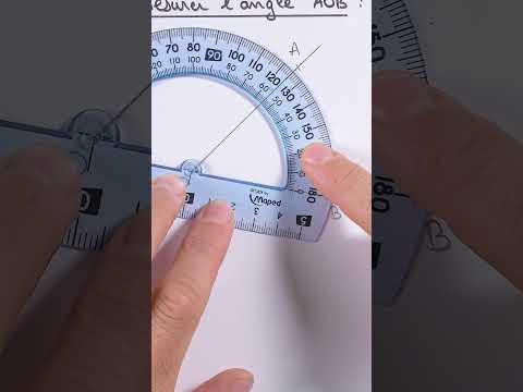 How to MEASURE an angle with a protractor?
