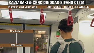 ⚠️ [Horrendous Flat Wheels] 🟤 KHI & CRRC CT251 (2051) [Orchard → Napier]
