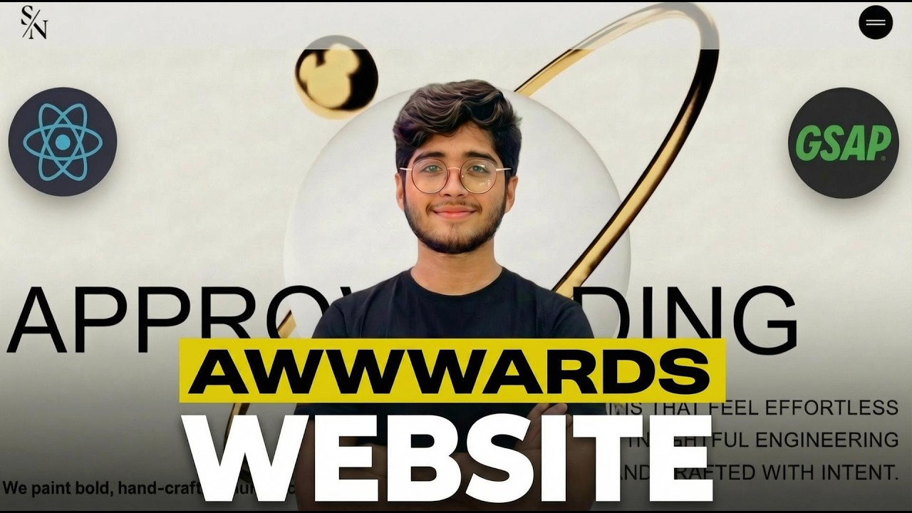 I Built an Award-Winning Website Using React & GSAP | Full Tutorial