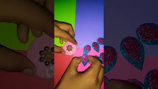 How to make a beautiful and easy homemade rakhi / Homemade glitter sheet rakhi #shorts