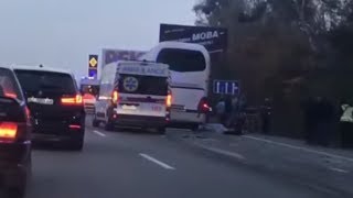 Опубликовано видео с места гибели украинской юмористки в ДТП
