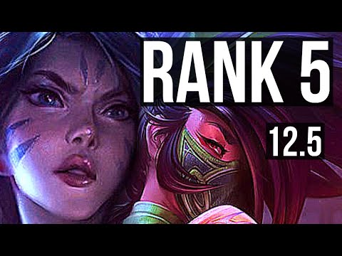 KAI'SA vs AKALI (MID) | Rank 5, 6/3/10 | EUW Challenger | 12.5