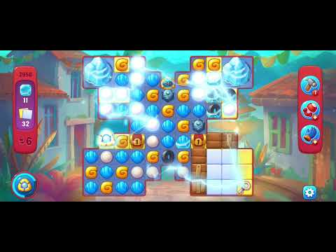 Fishdom gameplay level 2956