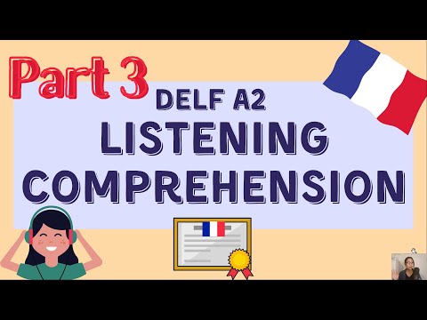 Prepare DELF A2 Listening Comprehension - PART 3 | Compréhension Orale DELF A2