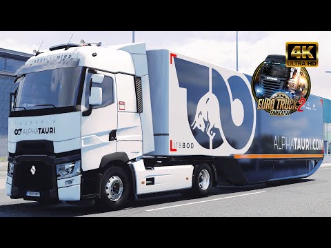 🚛 4K [POV] RENAULT RANGE T 460 SCUDERIA ALPHA TAURI - PROMODS 2.60 La Rochelle to Orleães. (22T)