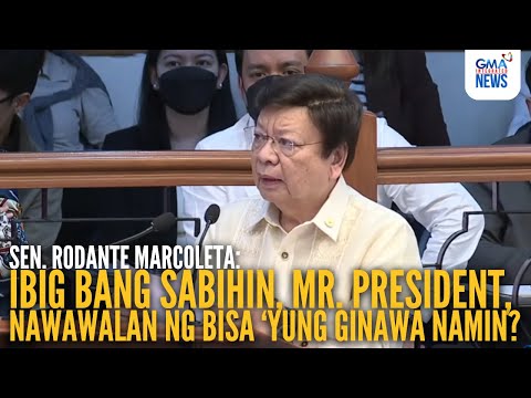 Marcoleta, Sotto face off over custody of ex-DPWH official Brice Hernandez | GMA Integrated News