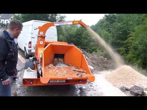 Flismaskin med inbyggd trumhugg ETA för snabbaste huggning