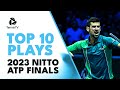 Insane Djokovic Pass, Alcaraz Defence & More! | Top 10 Shots & Rallies Nitto ATP Finals 2023