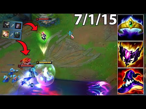 LUX vs Orianna! This build to counter blue kayn  - League Of Legends