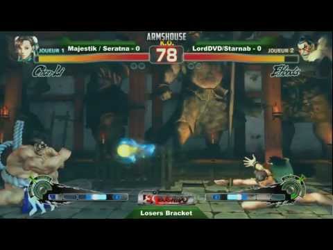 LordDVD & StarNab vs Majestik & Seratna - Bushido Impact 2v2 SSF4