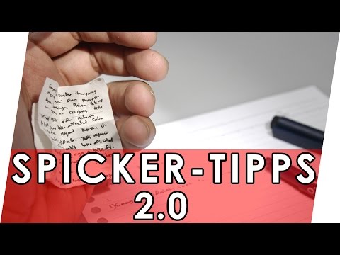 Spicken in der Schule 👍 Spicker verstecken 📚 Spickertipps Teil 2 | Spicker für die Schule