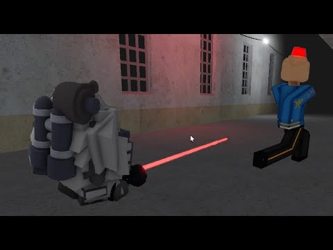 MECH SUIT Pranking players, sabotaging them [EPIC] Escape Siren Cop's Prison! (SCARY OBBY)