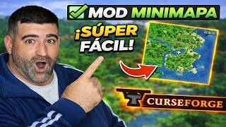 COMO INSTALAR MOD MINIMAPA en MINECRAFT CURSEFORGE FACIL 2026