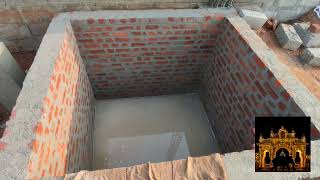 Mud brick sump construction in india l BUILDING THE SUMP l Underground Sump Tank