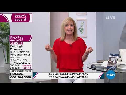 De'Longhi Pinguino 4in1 700 Sq. Ft. Portable AC + Heat  ...