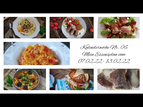 KW 06/2022 Mein Essensplan von einer Woche/Was koche ich nur?#wochenplan#short#essensplan#rezepte