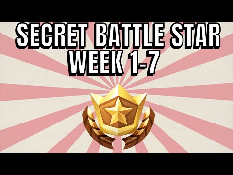 ALL Fortnite season 6 Secret Battle Star Locations week 1 to 7 - Season 6