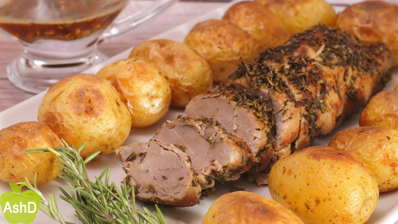 SOLOMILLO de CERDO al HORNO con PATATAS | PLATO EXQUISITO y FÁCIL