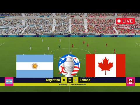 🔴LIVE : ARGENTINA vs CANADA - Copa America 2024 | Full Match All Goals | Live Football Match