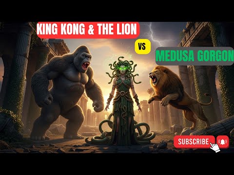 Legendary Battle: King Kong & the Lion vs Medusa Gorgon