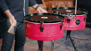 Meinl Percussion Manolito Rodriguez Signature Timbales, Atomic Red - MR1415 - 1/3