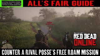 Red Dead Online All&#39;s Fair - Counter a Rival Posse Free Roam Mission (All&#39;s Fair)