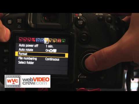 Formatting a Compact Flash (CF) Card to Use in DSLR Camera - Video Production Tips by Web Video Crew