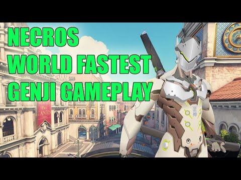 NECROS WORLD FASTEST GENJI GAMEPLAY POTG - PRO OVERWATCH SEASON 24