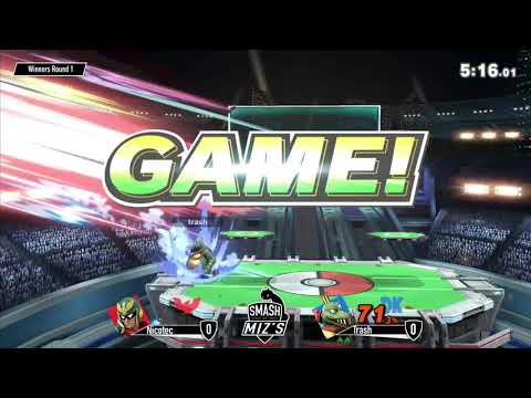 Smash @ Miz's WiFi Sub Tourney - Trash (King K. Rool) vs. Nicotec (Captain Falcon) Winners Round 1