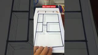 Fazer Desenhar Planta De Casa #shorts