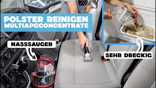 So reinige ich Polster mit dem Nasssauger (+MultiApcConcentrate)