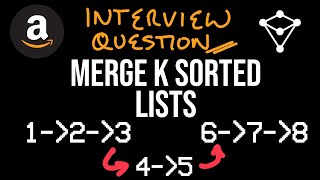 YouTube video 'Merge K Sorted Lists - LeetCode 23 - JavaScript'