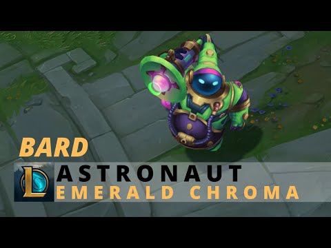Astronaut Bard Emerald Chroma - League Of Legends