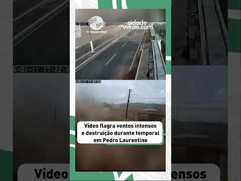 Vídeo flagra ventos intensos e destruição durante temporal; Mais no Cidadeverde.com