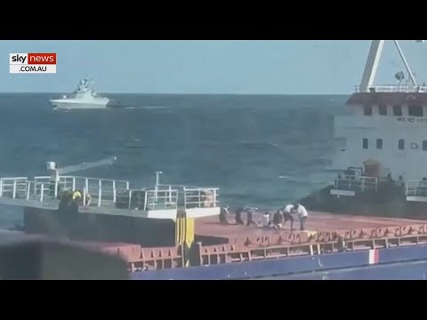 Cargo ship in Black Sea targeted by Russian navy