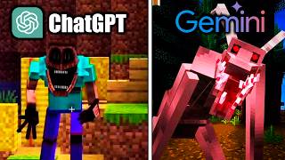 ChatGPT vs Gemini Criam Minecraft Mod TERROR do Zero